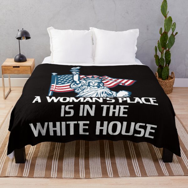 Item preview, a womans place is in the white house kamala harris vice president feminist quote inauguration 2021 designed and sold by GoodyLeo.