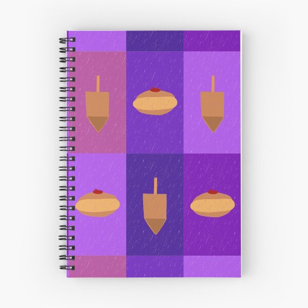 Item preview, D&D - Doughnuts and Dreidels Purple Grid designed and sold by TillaCrowne.