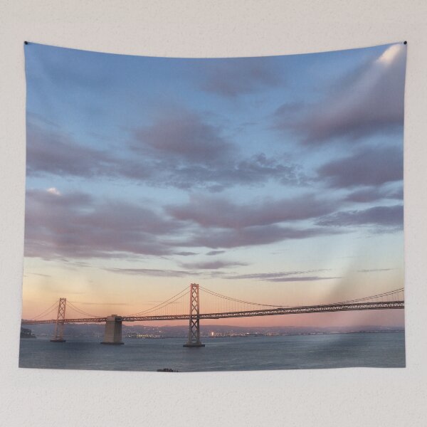 Item preview, San Francisco Bay Bridge Cloudy Sunset designed and sold by chelseapearl.