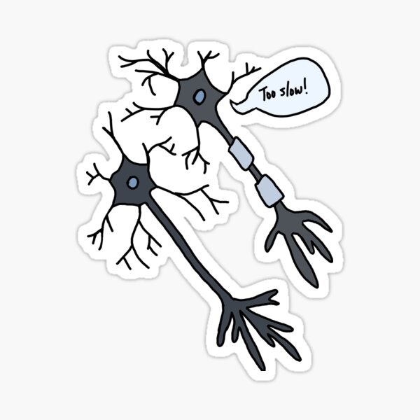 Vista previa del artículo con la obra «Los chistes de Neuron son eléctricos», diseñado y vendido por Gabrielle E.
