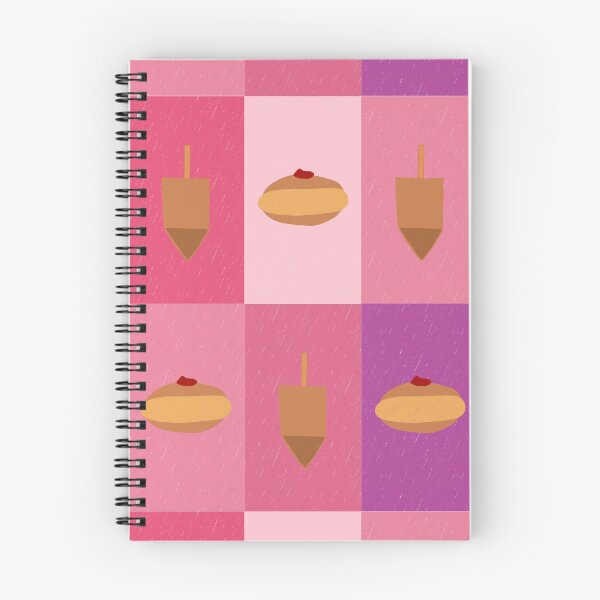 Item preview, D&D - Doughnuts and Dreidels Pink Grid designed and sold by TillaCrowne.