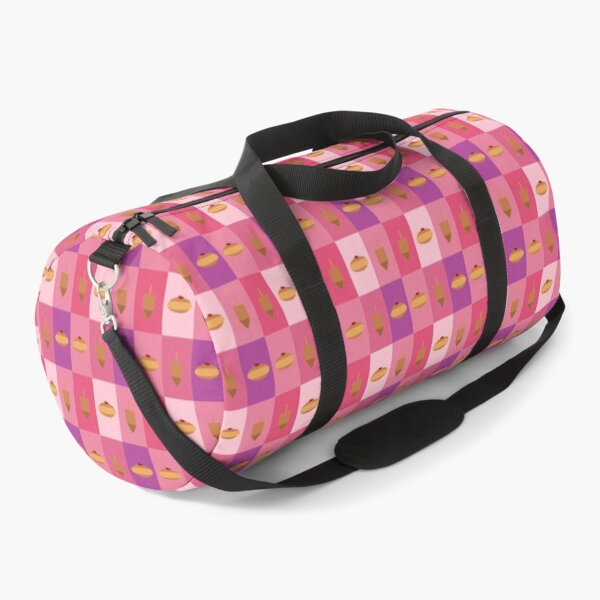 Item preview, D&D - Doughnuts and Dreidels Pink Grid designed and sold by TillaCrowne.