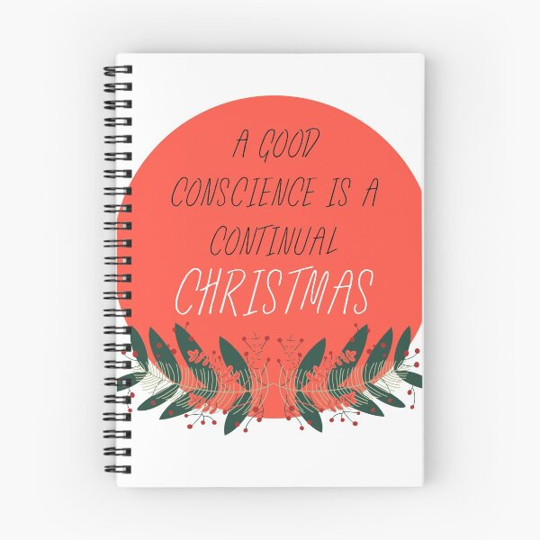 Item preview, A Good Conscience Is A Continual Christmas, Funny Christmas Gift designed and sold by BECOOOL.