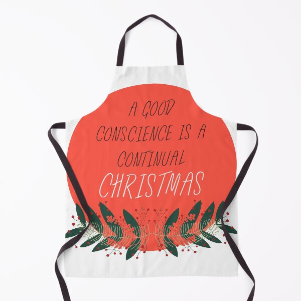 Item preview, A Good Conscience Is A Continual Christmas, Funny Christmas Gift designed and sold by BECOOOL.