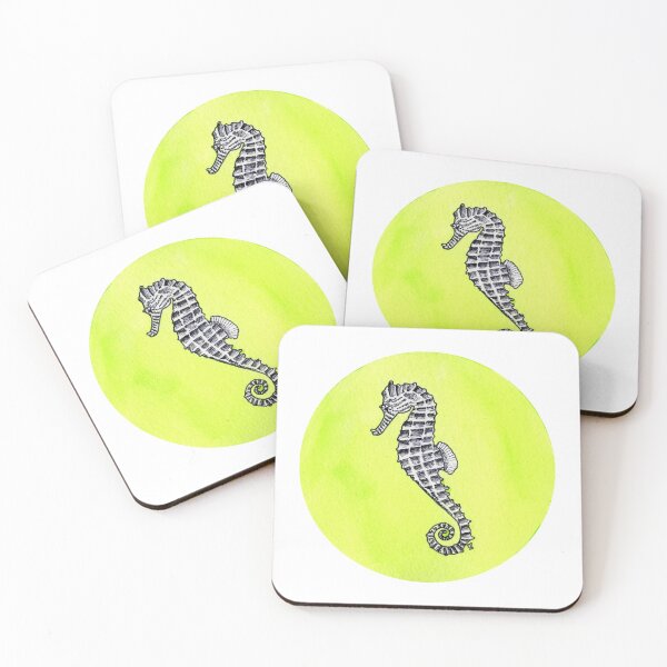 Item preview, Inktober 2020: Seahorse designed and sold by Pamela Sommer.