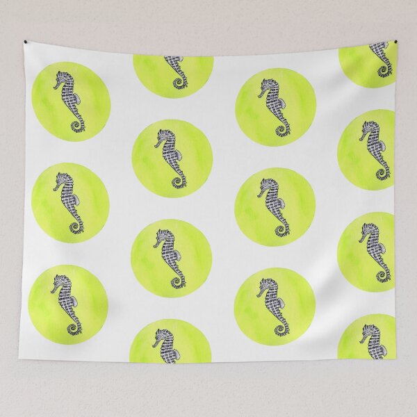 Item preview, Inktober 2020: Seahorse designed and sold by Pamela Sommer.