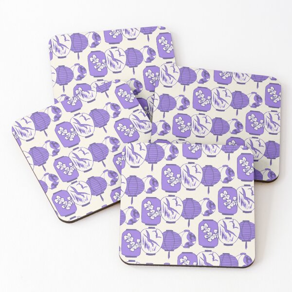 Item preview, Vintage Chinese Lantern Illustration Pattern (PURPLE) designed and sold by LansingOLeary.