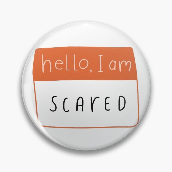 Item preview, Hello I am Scared Sticker designed and sold by ChristyBloom.