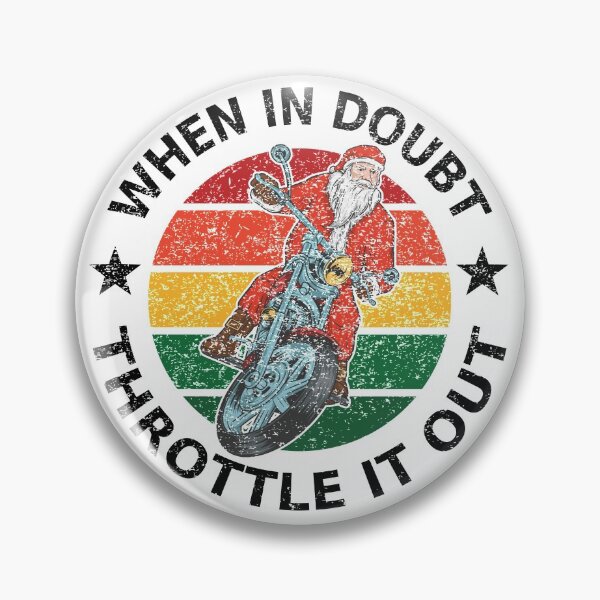 Item preview, When in doubt throttle it out black font designed and sold by Piztees.