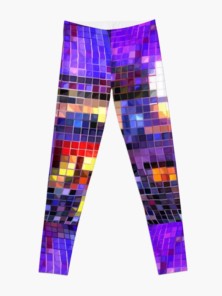 Alternate view of Iridescent Disco Ball Pattern Leggings