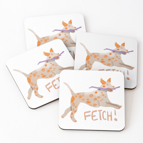 Item preview, Cute Dalmatian Dog Watercolor - Orange and Purple  designed and sold by TheRainbowRoom.