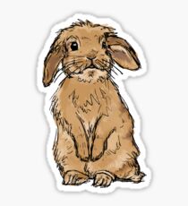 Kaninchen ohne Banner Sticker