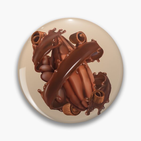 Item preview,  Cocoa bean in a Liquid Chocolatey Swirl designed and sold by Alicia Chee.