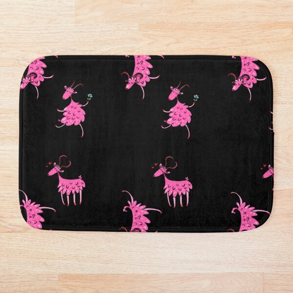 Item preview,  Linda cabra bailando rosa feliz designed and sold by Hershey43.