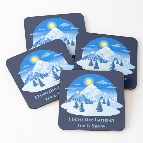 Item preview, I Love the Land of Ice & Snow - Snowy Mountains designed and sold by HeatherEthereal.