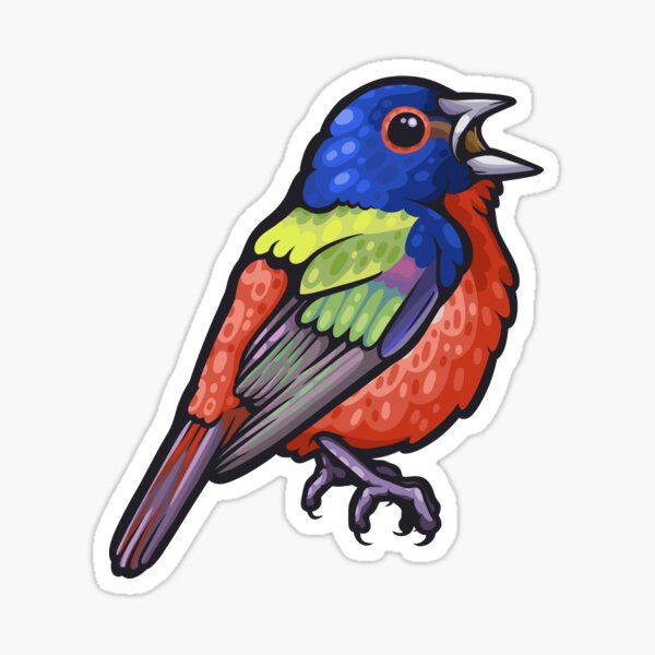 Painted Bunting Sticker