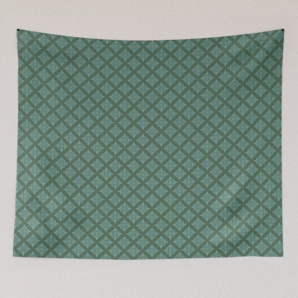 Item preview, Pretty Teal Medieval Brocade Pattern designed and sold by StormyMuse.