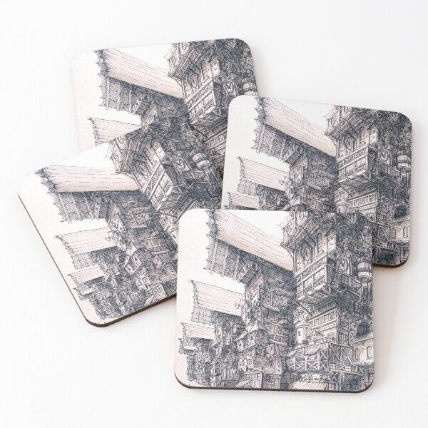 Item preview, Wine town by Hayah Illustration designed and sold by Hayah-Illu.