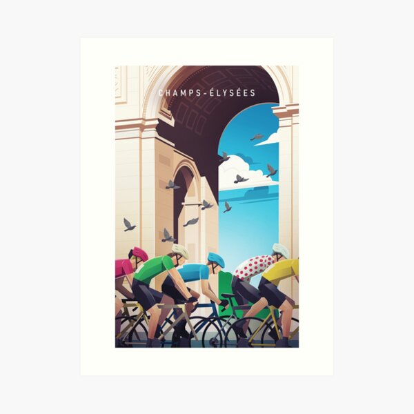 Champs-Élysées - Tour de France Art Print