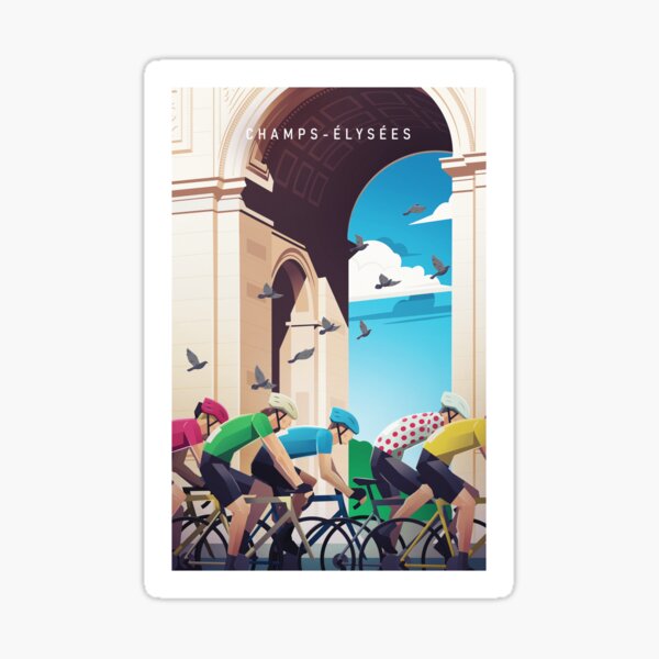 Champs-Élysées - Tour de France Sticker