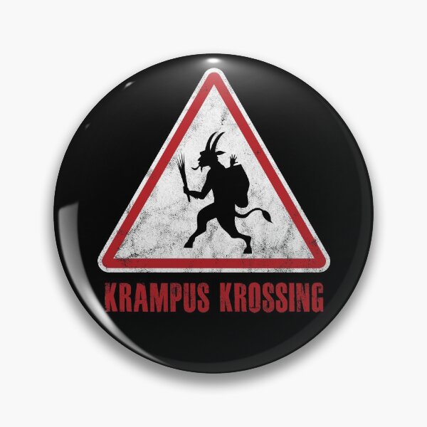 Item preview, Christmas Krampus Krossing Traffic Sign designed and sold by twHistory.