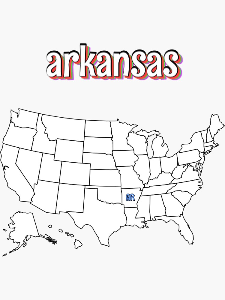 "Arkansas The 50 States Sticker Packs" Sticker for Sale by turntopaige47 Redbubble