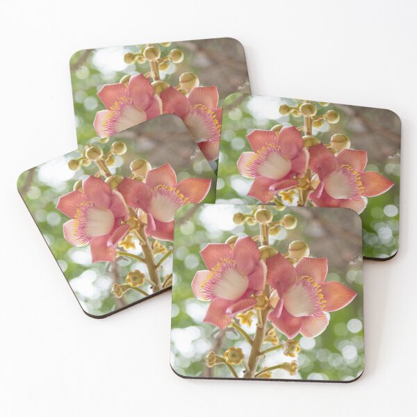 Item preview, Pink flower of cannon ball flower designed and sold by krisgreenwood.