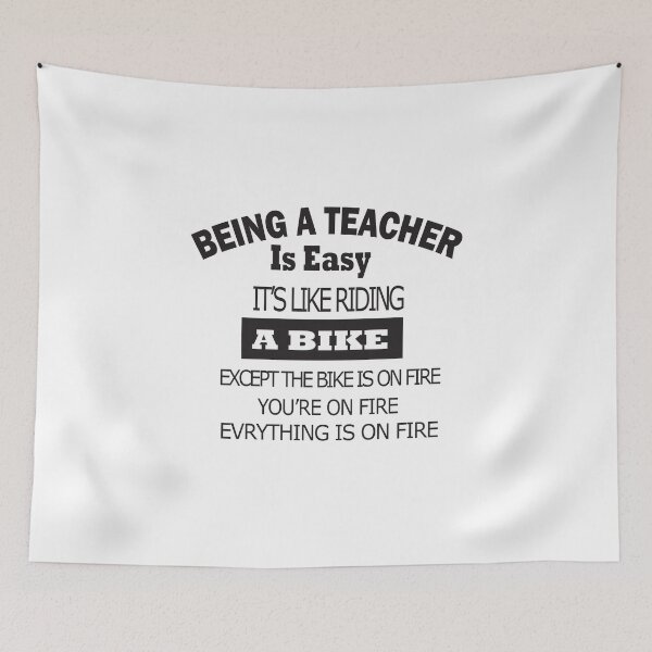 Item preview, Being A Teacher is Easy Funny Sarcastic Appreciation, cool design, christmas for men, best gift for men & women, Funny saying Illustration designed and sold by Geeks-Design.
