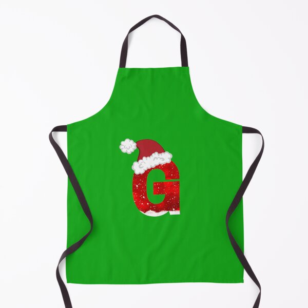 Item preview, Snowy Christmas Letter G with Santa Hat designed and sold by LiveAndGlow.