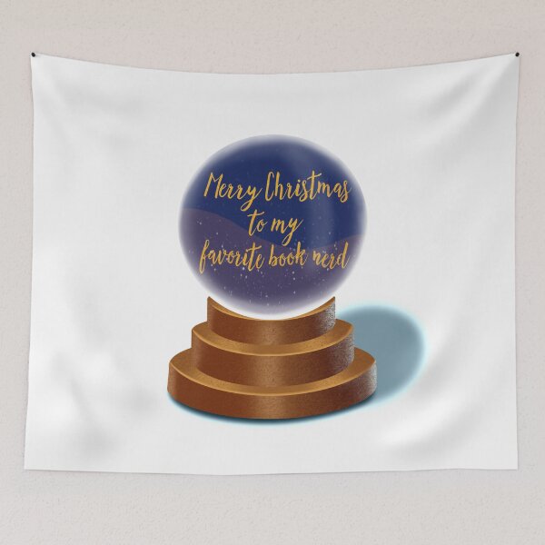 Item preview, Merry Christmas Card Book Nerd Snowglobe Design  designed and sold by shoppingwithG.