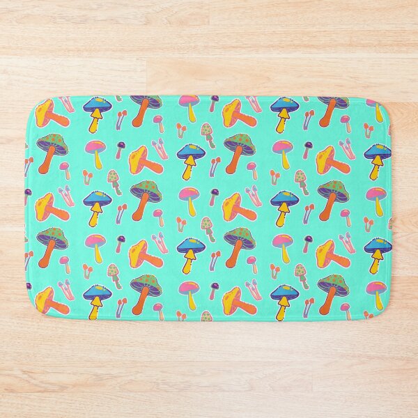 Item preview, Bright Neon Psychedelic Mushrooms  designed and sold by heidiloo.