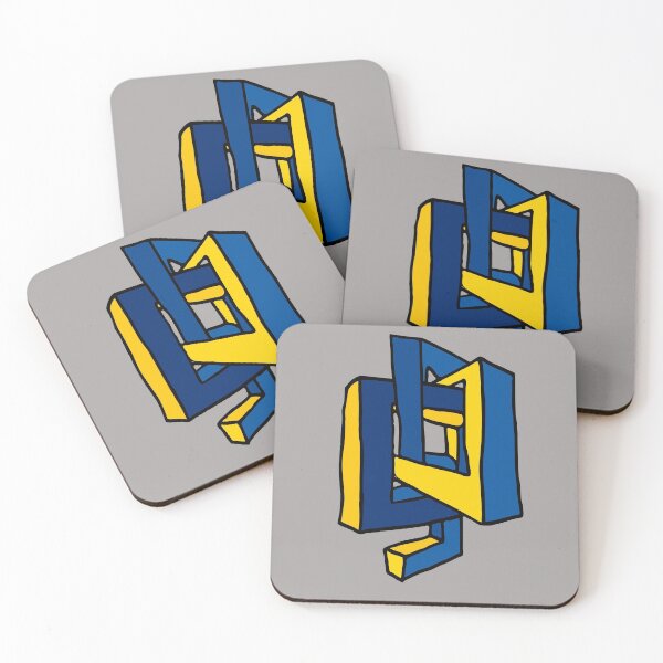 Item preview, Geometric Blue and Yellow Shapes designed and sold by Chubuter.