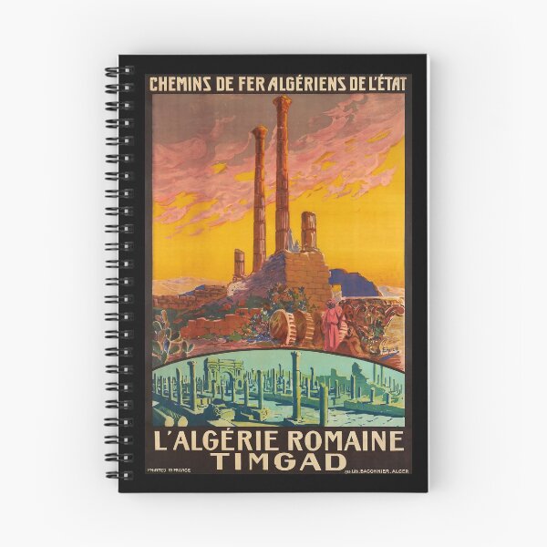 Item preview, retro chemins de fer algeriens de letat lalgerie romaine timgad vintage reclame designed and sold by CorasPosters.