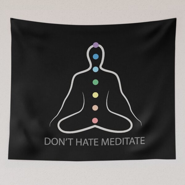 Item preview, Don't Hate Meditate Chakras designed and sold by Coder-T.