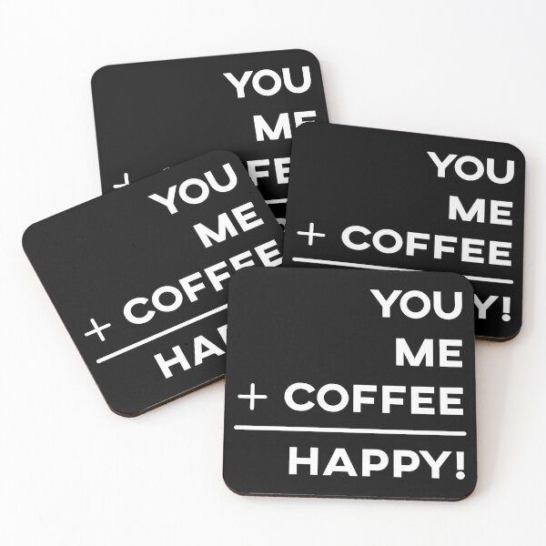 Item preview,  Plus Math: You, Me, and Coffee = Happy! designed and sold by suwarnaadi.
