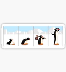 The penguin evolution Sticker