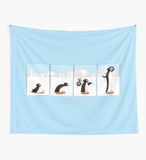 The penguin evolution Wall Tapestry