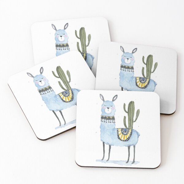 Item preview, Blue llama designed and sold by Valérie Gilbert.
