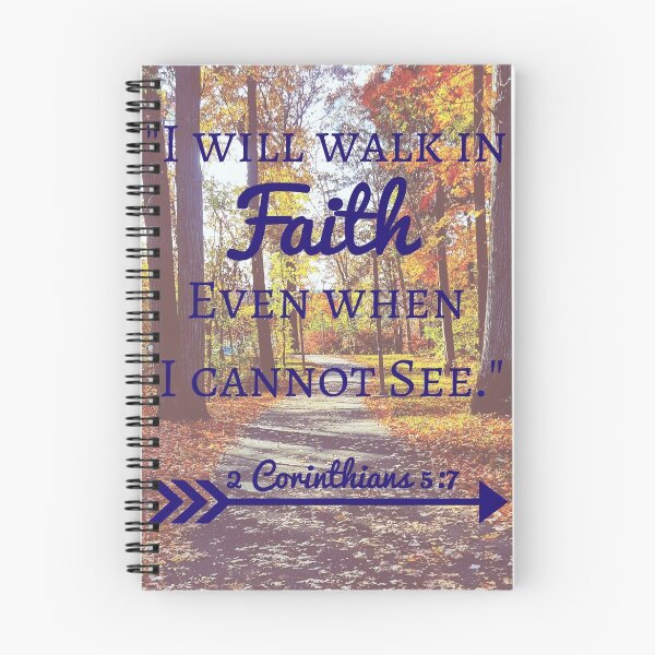 Item preview, Faith Bible Verse- 2 Corinthians 5:7 (Fall Leaves)  designed and sold by m4rg1.