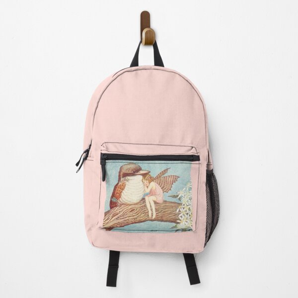 Item preview,  Ida Rentoul Outhwaite Vintage Fairy Cuddled Up Against Baby Kookaburra illustration  designed and sold by Bellathewilde.