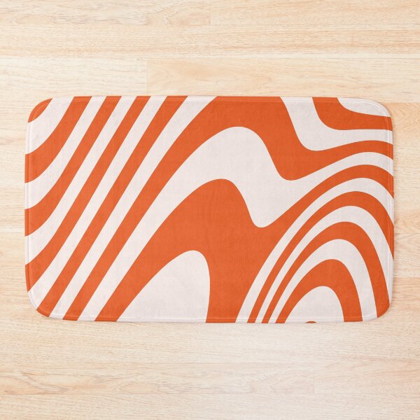 Item preview, Deep Orange Zebra Grooves Abstract Pattern Art designed and sold by patternsoup.
