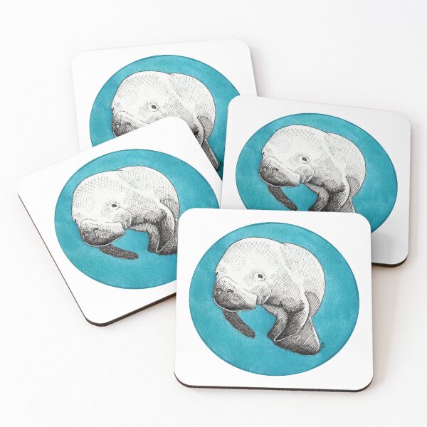 Item preview, Inktober 2020: Manatee designed and sold by Pamela Sommer.