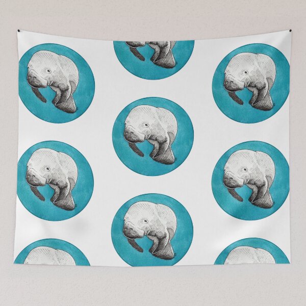 Item preview, Inktober 2020: Manatee designed and sold by Pamela Sommer.