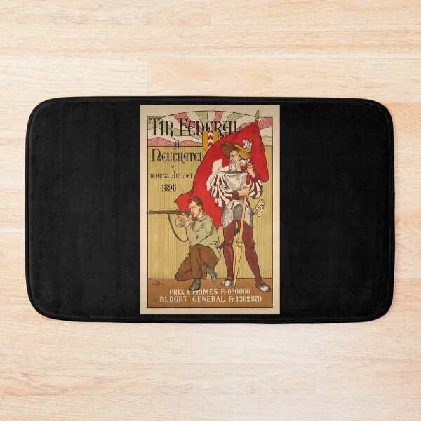 Item preview, retro tir federal a neuchatel vintage reclame designed and sold by CorasPosters.