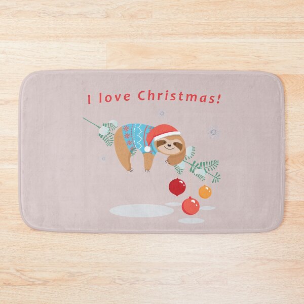 Item preview, I Love Christmas Sloth designed and sold by MvuuStudio.