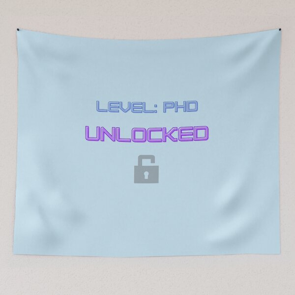 Item preview, PHD - UNLOCKED designed and sold by fun-science-tee.