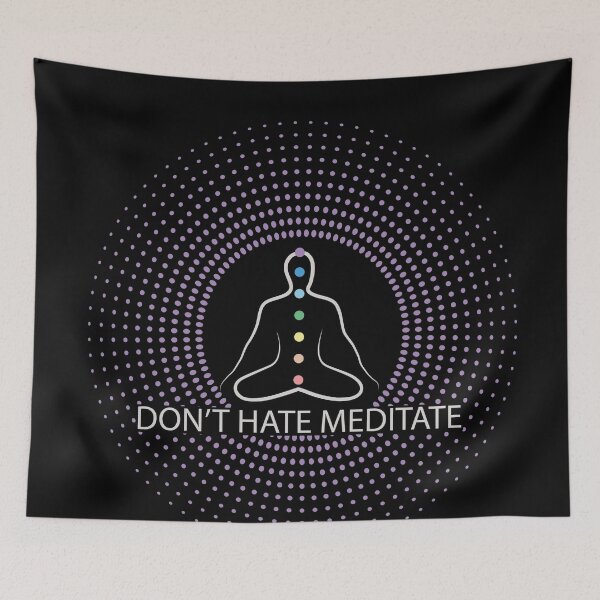 Item preview, Don't Hate Meditate Chakras designed and sold by Coder-T.
