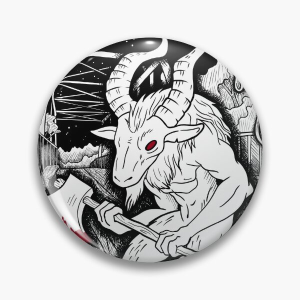 Item preview, Hey There Demons - Goatman designed and sold by CryptidCoven.