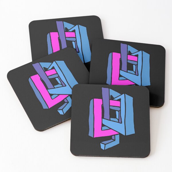 Item preview, Geometric Vaporwave Colored Shapes designed and sold by Chubuter.