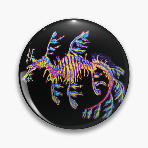 Item preview, Neon Crystal Sea Dragon designed and sold by TinkerandBone.